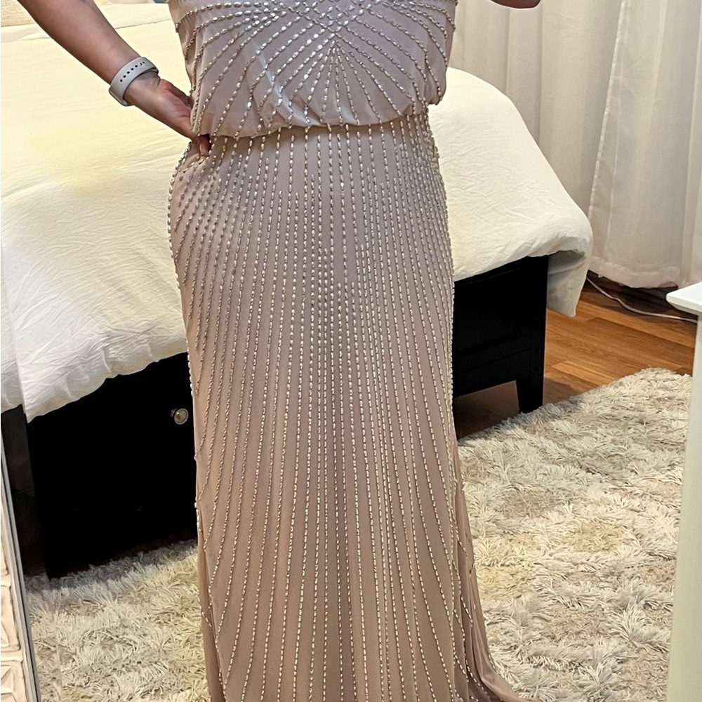 Gold Strapless Gown for Prom